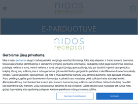 'nidosreceptai.lt' screenshot