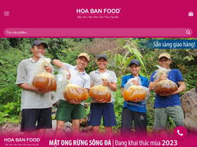 'hoabanfood.com' screenshot