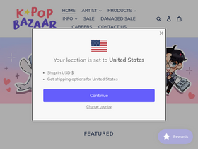 'kpopbazaar.com.au' screenshot