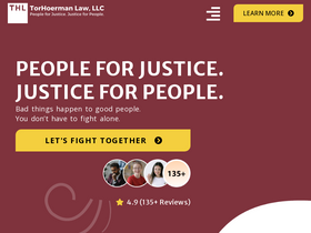 'torhoermanlaw.com' screenshot