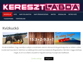 'keresztlabda.hu' screenshot