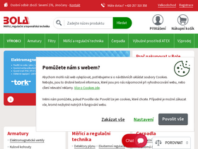 'bola.cz' screenshot