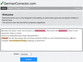 'germancorrector.com' screenshot