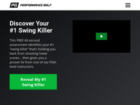 'performancegolfzone.com' screenshot