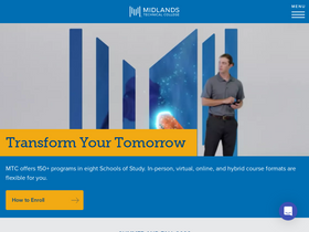 'midlandstech.edu' screenshot