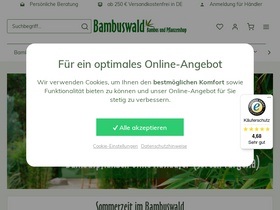 'bambuswald.de' screenshot