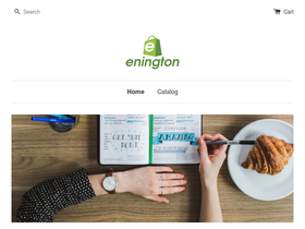 enington.com homepage screenshot