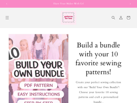 patternsforless.com homepage screenshot