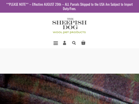 thesheepishdog.com homepage screenshot