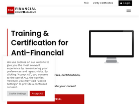 'financialcrimeacademy.org' screenshot