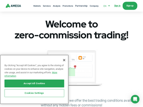 'amega.finance' screenshot