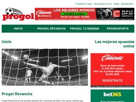 'progol.es' screenshot