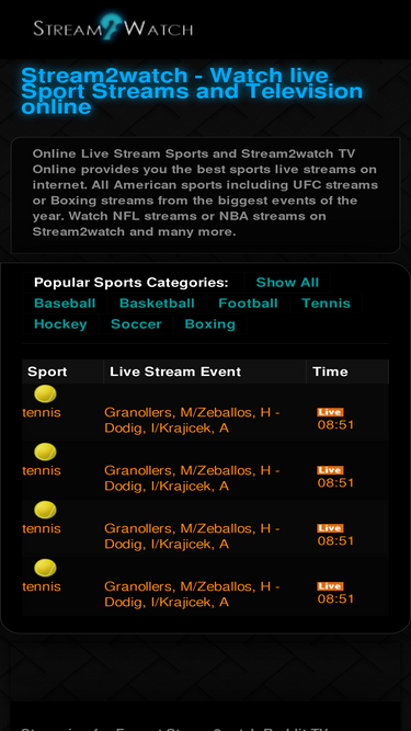 stream2watch Competitors Top Sites Like stream2watch