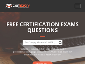 'certlibrary.com' screenshot