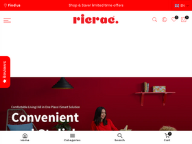 'ricracshop.com' screenshot