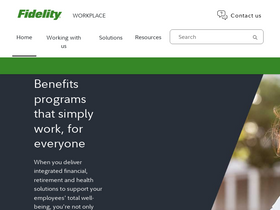 'fidelityworkplace.com' screenshot