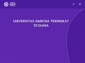 'amikom.ac.id' screenshot