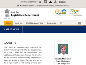 'legislative.gov.in' screenshot