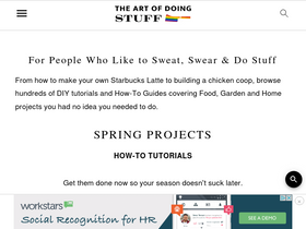 'theartofdoingstuff.com' screenshot
