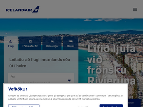 'icelandair.is' screenshot