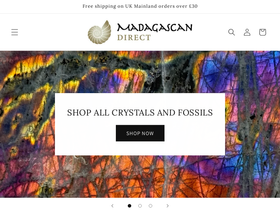 Madagascan Direct homepage screenshot