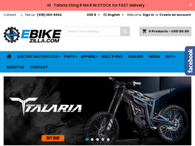 'ebikezilla.com' screenshot