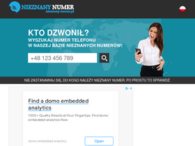 'nieznany-numer.pl' screenshot