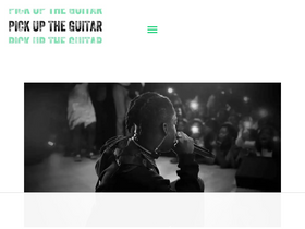 'pickuptheguitar.com' screenshot