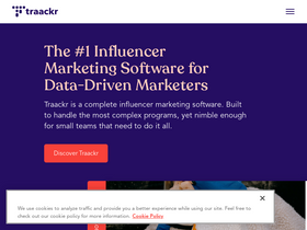 'traackr.com' screenshot