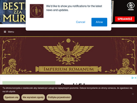 'imperiumromanum.pl' screenshot