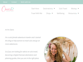 'clairesitchyfeet.com' screenshot