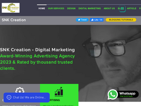 'snkcreation.com' screenshot