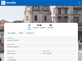 'bravofly.no' screenshot