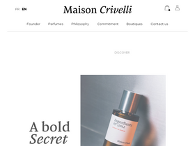 'maisoncrivelli.com' screenshot