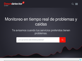 'downdetector.com.co' screenshot