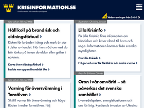 'krisinformation.se' screenshot