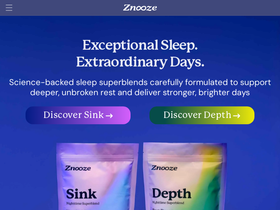 znooze.co homepage screenshot