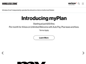 'wirelesszone.com' screenshot