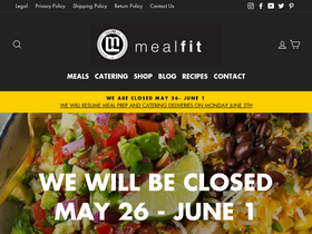 mealfit.co homepage screenshot