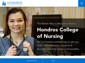 'hondros.edu' screenshot