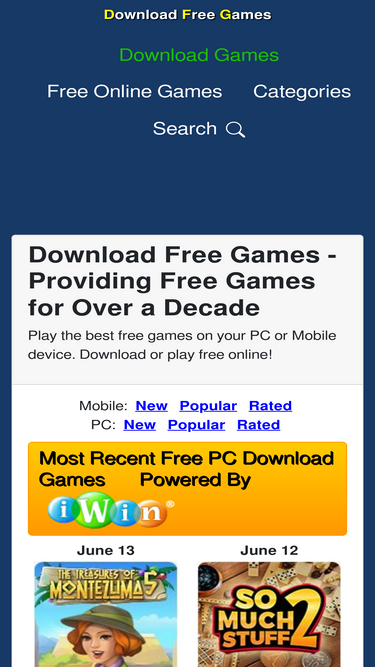 Free Download Games  Play Unlimited Games On Or Offline At iWin