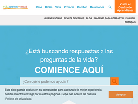 'vidaesperanzayverdad.org' screenshot