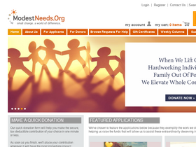 'modestneeds.org' screenshot