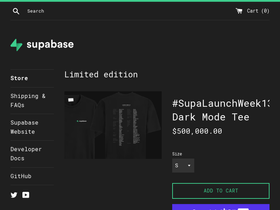 supabase.com homepage screenshot