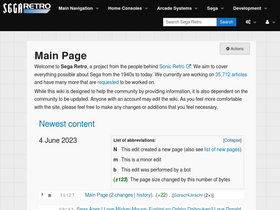 'segaretro.org' screenshot