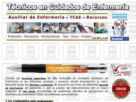 'auxiliar-enfermeria.com' screenshot