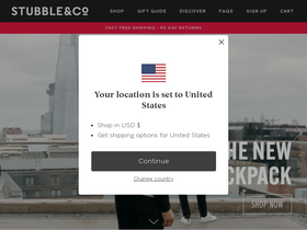 Stubble & Co homepage screenshot