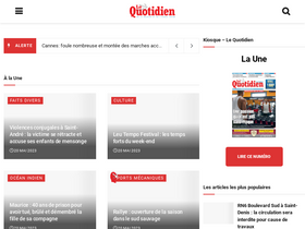 'lequotidien.re' screenshot