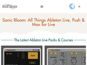 'sonicbloom.net' screenshot