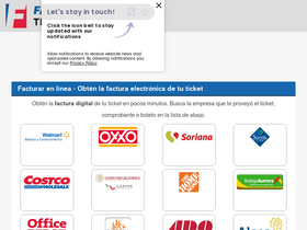'facturacion-ticket.com.mx' screenshot